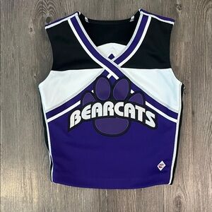 Bearcats Kids Dance Costume - Purple and Black Top